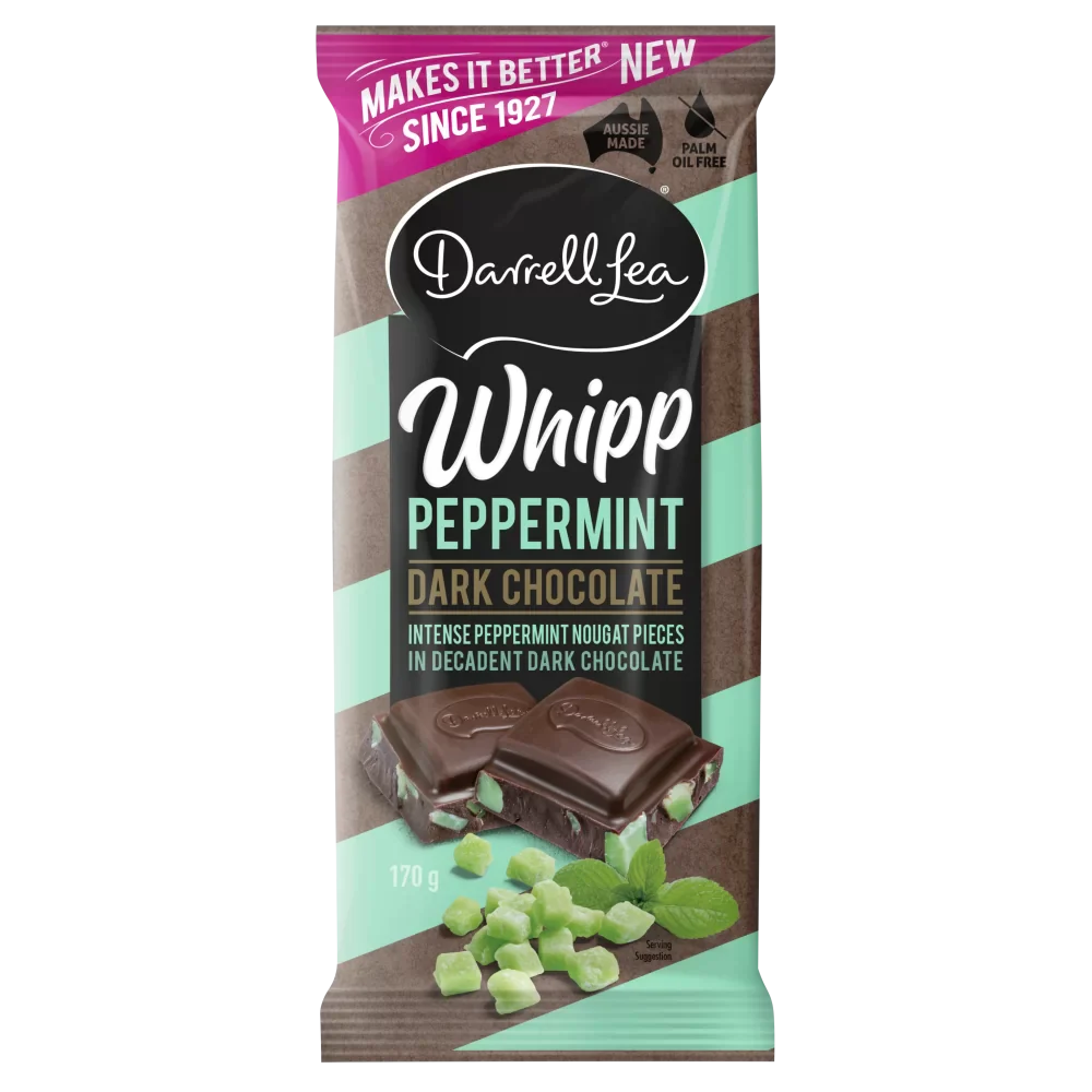 Darrell Lea Peppermint Dark Chocolate 170g 10% off