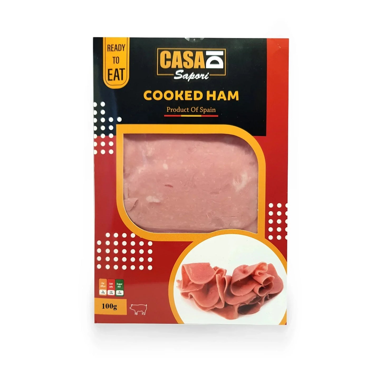 Casa di sapori cooked ham 100g 10%Off
