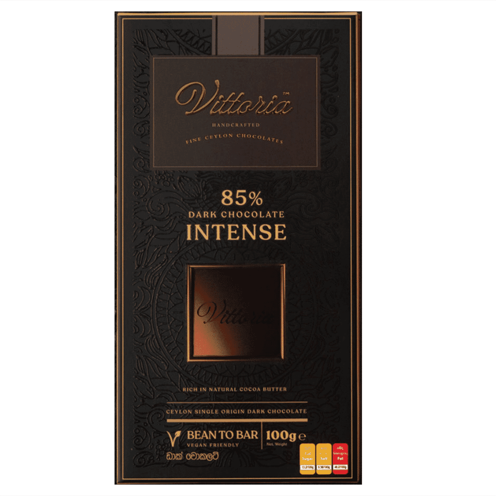Vittoria Chocolate 85% dark Chocolate 100g 10%Off