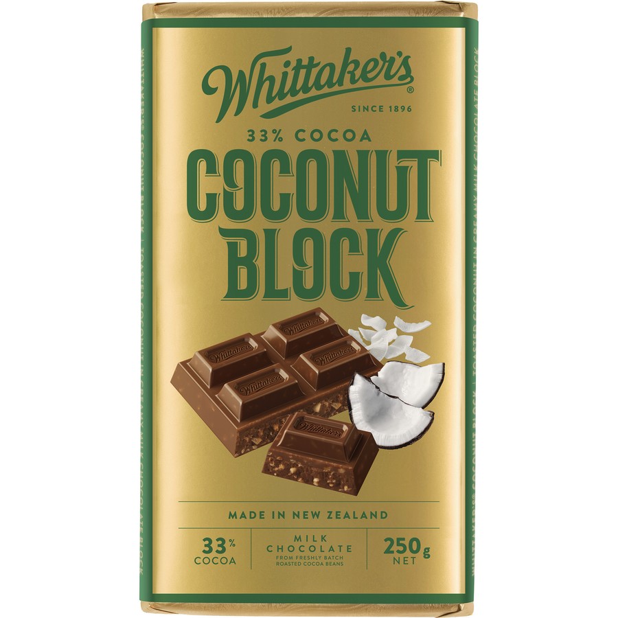 Whittaker's Coconut Chocolate Block 250g