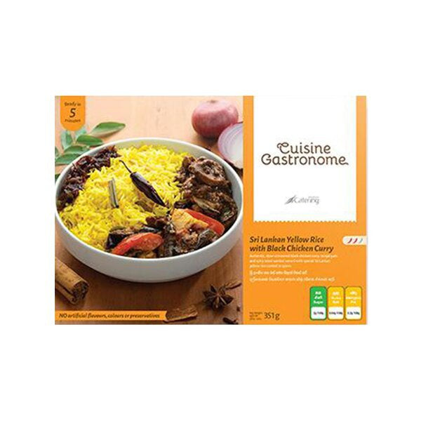 Sri lankan yellow Rice With Black Chicken curry 251g by Sri Lankan Catering   10%Of